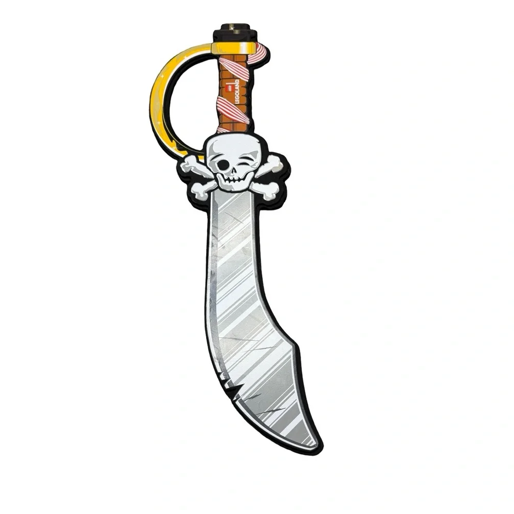 🗝️ LEGOLAND‎ Pirate Sword Keychain Skull & Crossbones – GUC 🏴‍☠️